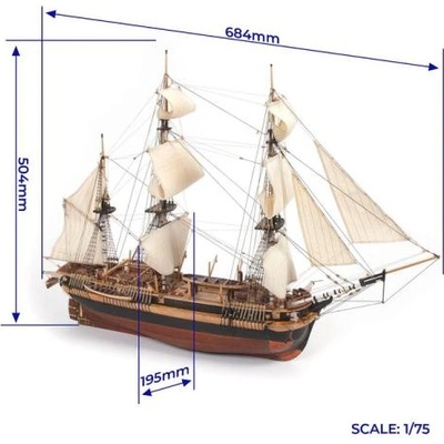 Occre HMS Erebus 1: 75 комплект