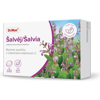 Dr.Max Šalvěj Bylinné pastilky 36 pastilek