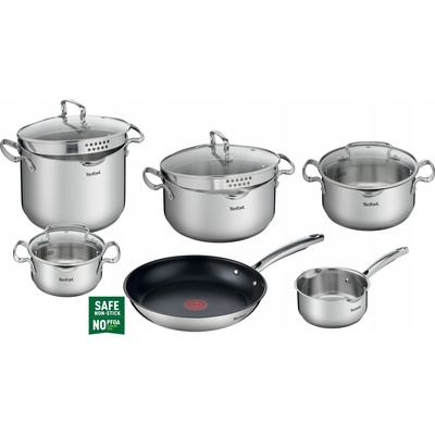 Súprava hrncov Tefal Duetto+ nerezová oceľ 10 ks indukcia G732SA55