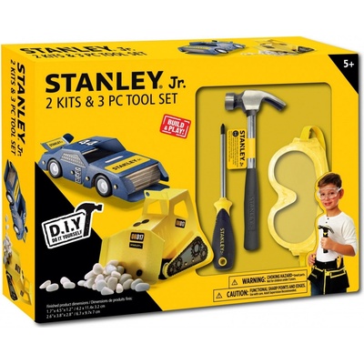 Stanley Jr.U004-K02-T03-SY Sada autičko + bagr a 3 ks nářadí