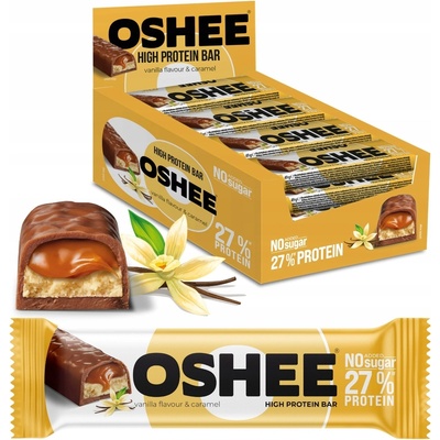 OSHEE Protein Bar Vanilla & Caramel Carton 49 gx 12 бр