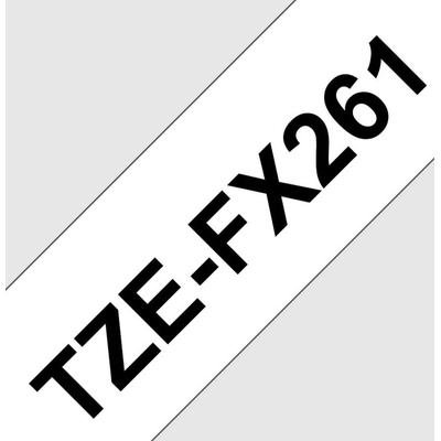 BROTHER TZE-FX261 bílá / černá 36 mm TZEFX261