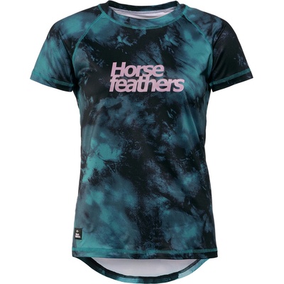 Horsefeathers Дамска колоездачна тениска Deco - petrol camo Horsefeathers | Sin | ЖЕНИ | S