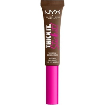 NYX Professional Makeup Thick It Stick It! dlouhotrvající řasenka na obočí 06 Brunette 7 ml