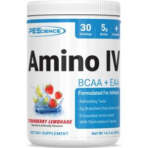 PES Amino IV | BCAA + EAA [390 грама] Ягодова лимонада