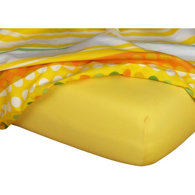 Dadka Jersey prostěradlo tmavě žluté 35x75x2
