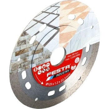 Festa Kotouč diamantový řezný plný 125 x 1.2 x 22.2 mm 21235