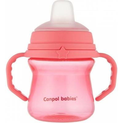Canpol Babies silikon hrnček FirstCup 150ml pink