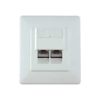 Image 1 of SeaMAX Розетка Screened GE Style Data Wall Outlet 2x RJ45 (H) - Flush Mount (FA-691KS-88-C5E)
