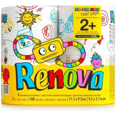 Renova Dětský motiv 3-vrstvý 4 ks