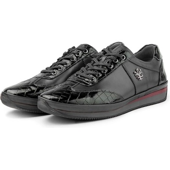 Ducavelli Мъжки ежедневни обувки от естествена кожа - Черни (1439_Черно)