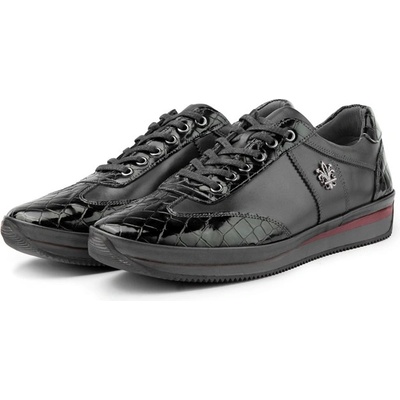 Ducavelli Мъжки ежедневни обувки от естествена кожа - Черни (1439_Черно)