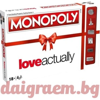 Winning Moves Настолна игра Монополи Наистина любов, Monopoly Love Actually (WM01884)