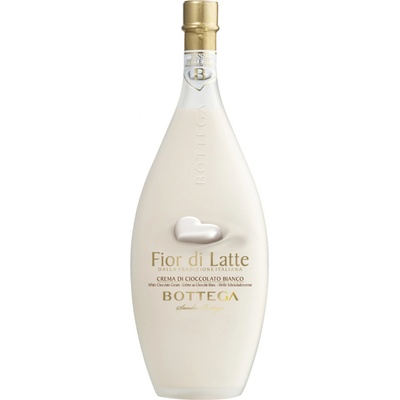 Bottega Liquore Fior di Latte bílá čokoláda 15% 0,5 l (čistá fľaša)