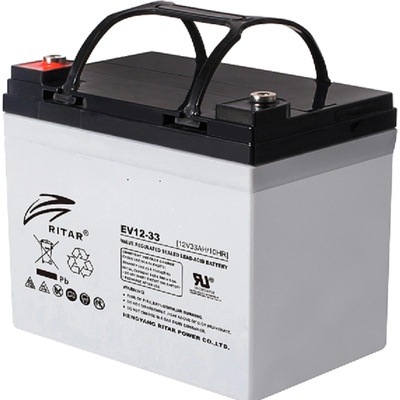 Ritar Power Акумулаторна батерия Ritar Power EV12-33, 12V, 33Ah, GEL, F7(M8)/F11(M6) конектори (EV12-33)