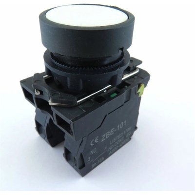 Schneider Electric XB5AA11 P/B,bílý,1N/O, zpětný návrat