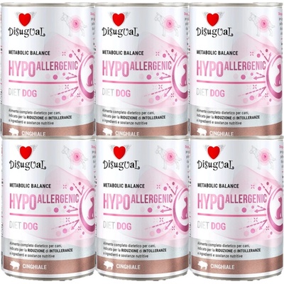 Disugual Veterinární Hypoallergenic Adult divočák 6 x 400 g