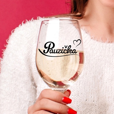 Ahome Sklenice na víno Pauzička 450 ml