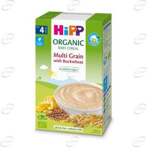 Hipp Био Безмлечна многозърнеста каша с елда 4м+ 200г