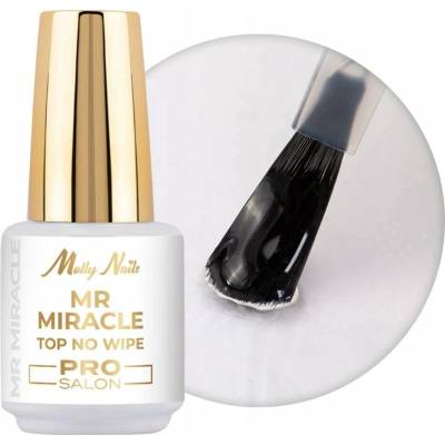 Hybridní Top MOLLYNAILS 15g Mr. Miracle Pro Salon Clear No Wipe