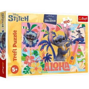 Trefl Puzzle 100 Стич и приятели в действие (16495)