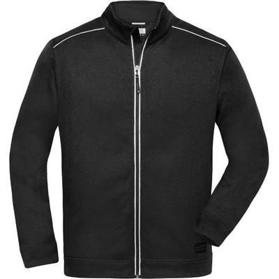 Daiber JN 898 pánská pletená fleecová bunda black/black
