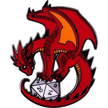 imago Odznak Dungeons and Dragons Drak s kockou