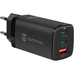Tactical FLASHBANG 2.0 мрежово зарядно устройство с USB+2 Type-C изхода, 65 W, бързо зареждане, ЧЕРНО 57983128884 (57983128884)