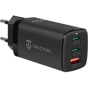 Tactical FLASHBANG 2.0 мрежово зарядно устройство с USB+2 Type-C изхода, 65 W, бързо зареждане, ЧЕРНО 57983128884 (57983128884)