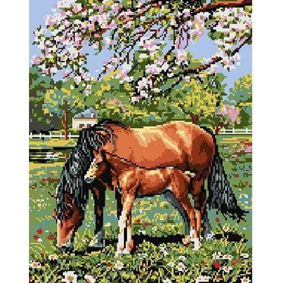 Казанлъшки гоблени Гоблен Кобилката с кончето Puppets (Унгарски)