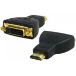 DeTech Преходник No brand, DVI F - HDMI, Черен - 17101