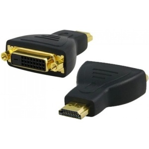 DeTech Преходник No brand, DVI F - HDMI, Черен - 17101
