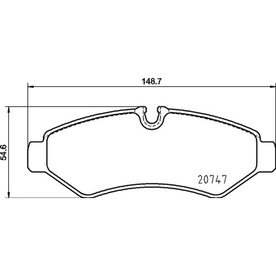 Sada brzdových destiček, kotoučová brzda BREMBO P 50 155