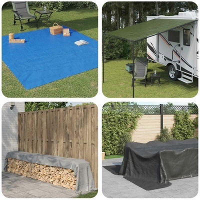HangarStore Plachta 6 x 12 m 260 g/m² šedá HDPE 151509