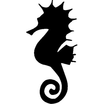 Artemiss Morský koník plastová šablóna A 6,5cm x 9 cm