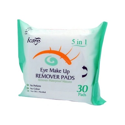 ICARE Podušky vlhčené EYE MAKE UP REMOVER 30 ks