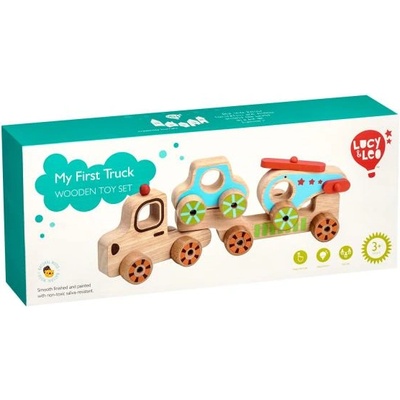 LUCY&LEO Люси & Лео 242 Моят първи камион - дървен пъзел 4 части