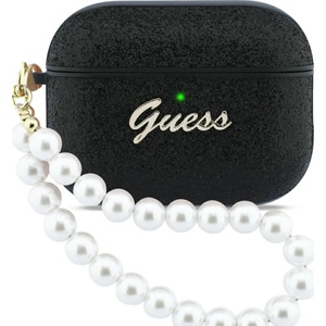 Guess Glitter Pearl Strap кейс за AirPods Pro 3 черен (GUAP3GLGPSK)
