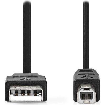 Nedis CCGL60100BK20 USB na USB-B, USB 2.0, zástrčka A - zástrčka B, 2m, černý