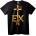 NOONEBRAND Тениска EXN с кръст - 2XL, White