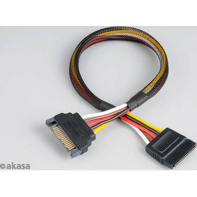 AKASA SATA prodlužka napájení, 30cm