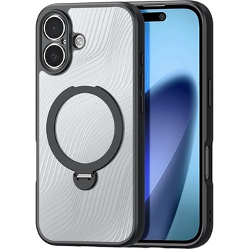 Dux Ducis Калъф Dux Ducis Aimo Mag с магнитен пръстен и стойка за iPhone 17 - Черен (6971824153347)