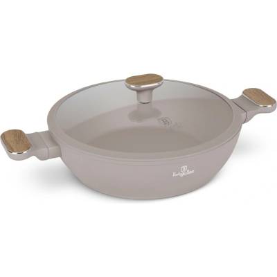 Pro-Tech shop Nízky hrniec s pokrievkou a titánovým povrchom Taupe Nordic 28cm 54987