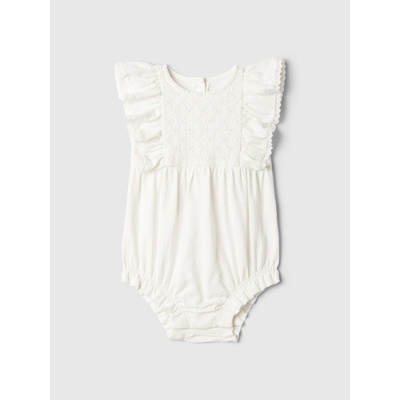 GAP Baby bavlněné body Bílá