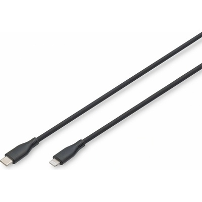 Digitus AK-600110-020-S USB 2.0; vidlice Apple Lightning,USB C vidlice, 2m, černý