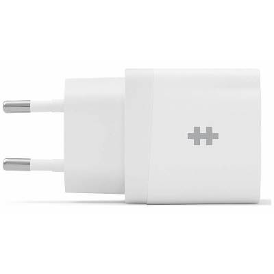 HyperJuice - Síťový adaptér - 20 Watt - PD - 2 výstupní konektory (USB, 24 pin USB-C) - bílá - Evropa