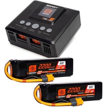 Spektrum Smart Powerstage G2 Air 4S 2200mAh IC3 2x, зарядно устройство S250