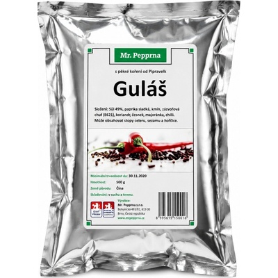 Mr. Pepprna Gulášové koření 500 g – Hledejceny.cz
