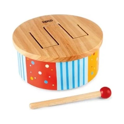 Bigjigs Toys Дървено барабанче - Дъга (t0211)