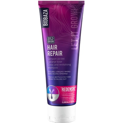 BIOBAZA Hair Repair Шампоан против косопад и за бърз растеж, 250 ml